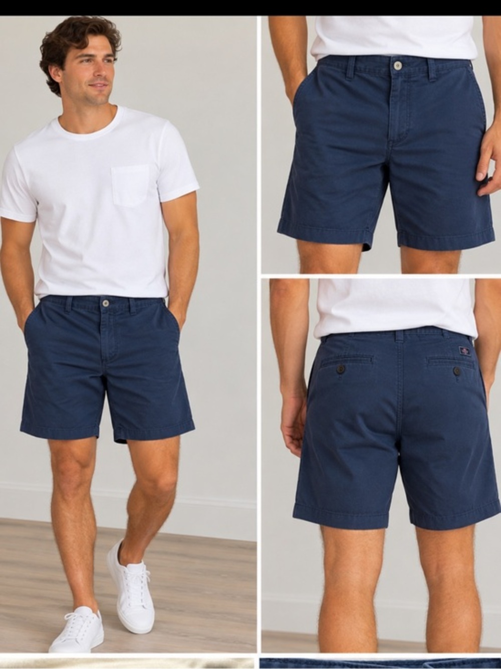 Vineyard Vines Men’s Navy Blue Cotton Chino Shorts Size 32